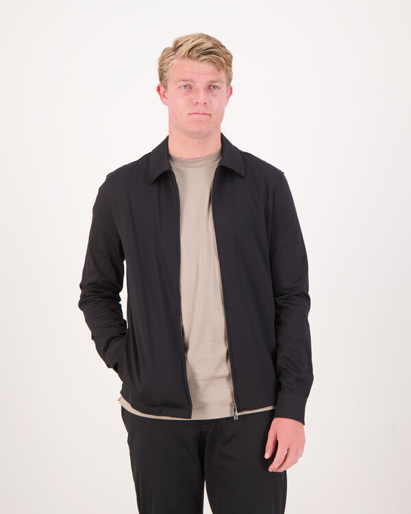 Heavy Supima Overshirt Zwart