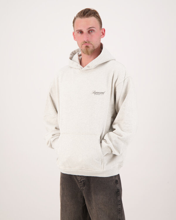 Owners Club Script Hoodie Creme