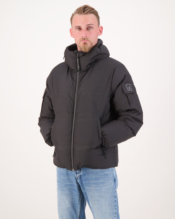 Pertex Hooded Down Jacket Zwart