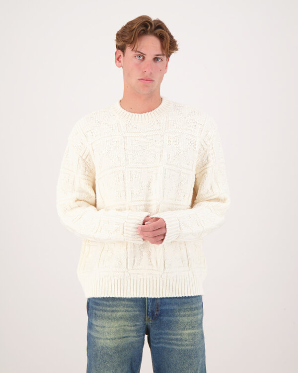 Arrow AO 3D Stitch Gebreide Trui Creme