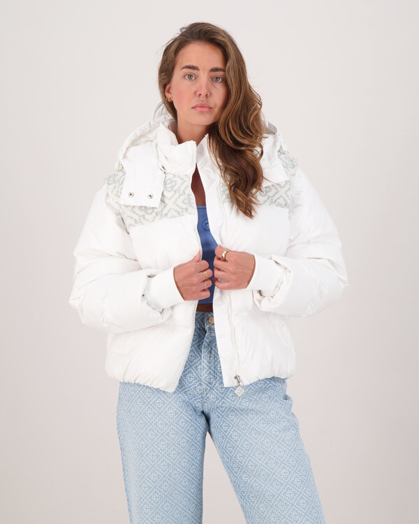 Ripstop Puffer Jas Wit