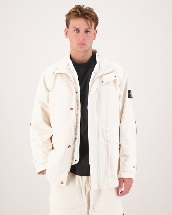 Stone Island 4100002 Korte Parka Ivoor 4100002 Korte Parka Ivoor