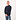 Chenille Baumwolle Strickwaren Polo Blau