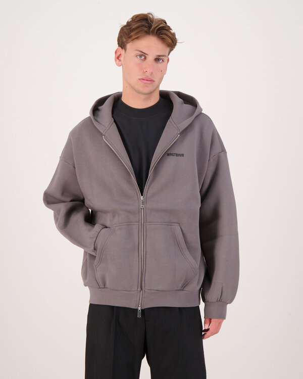 Diago V2 Hooded Zip Weste Grau
