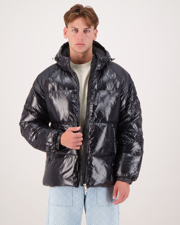 Sten Hooded Down Jacke Schwarz
