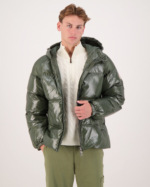 Sten Hooded Down Jas Khaki