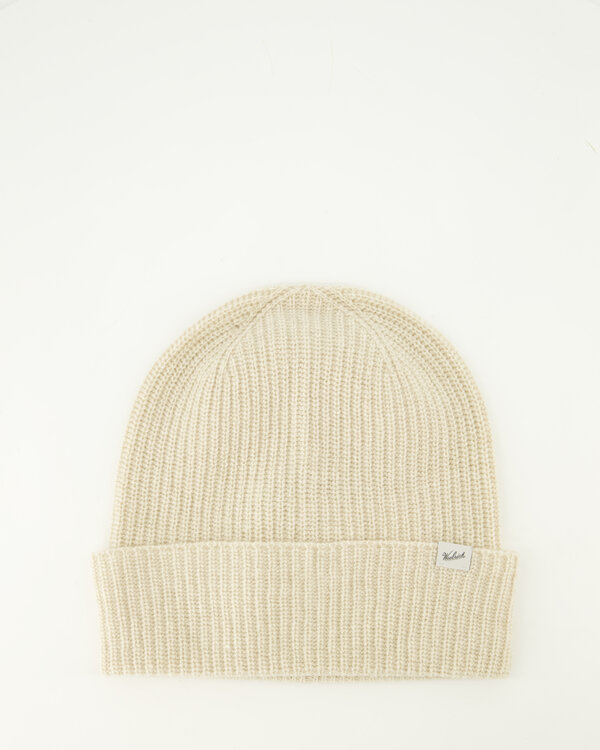 Knitted Ribbed Muts Creme