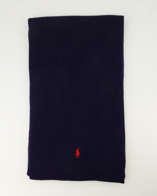 Wollen Sjaal Donkerblauw