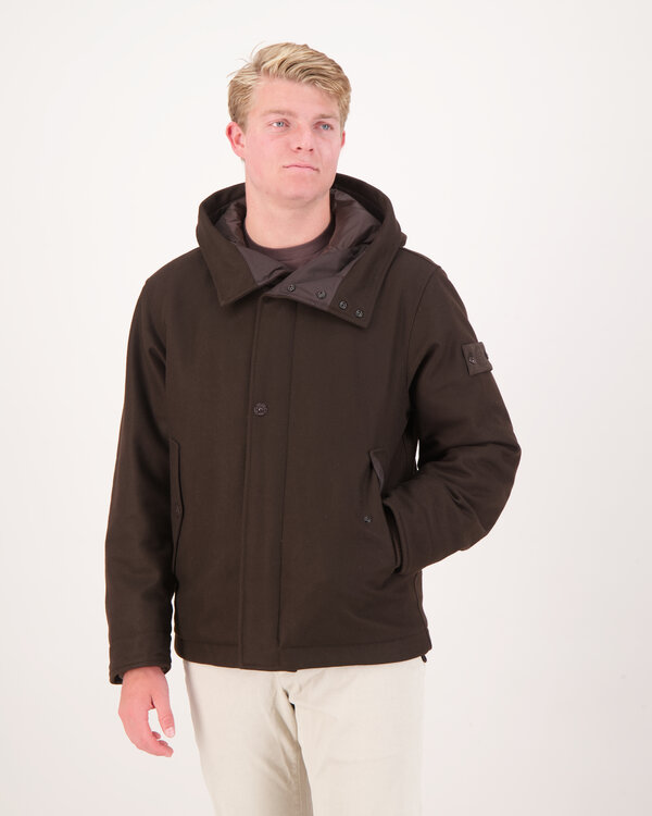 4100103 Korte Parka Bruin