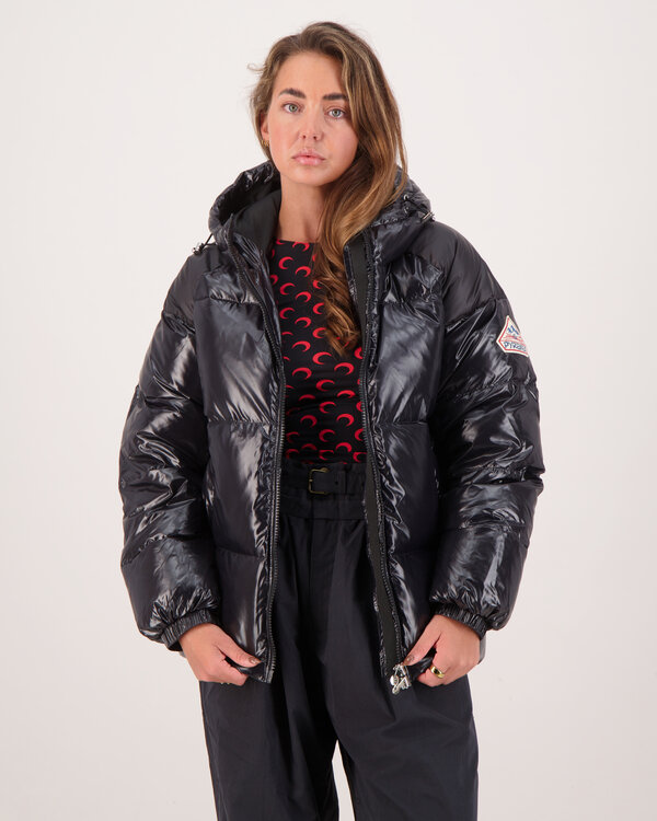 Sten Hooded Down Jas Zwart