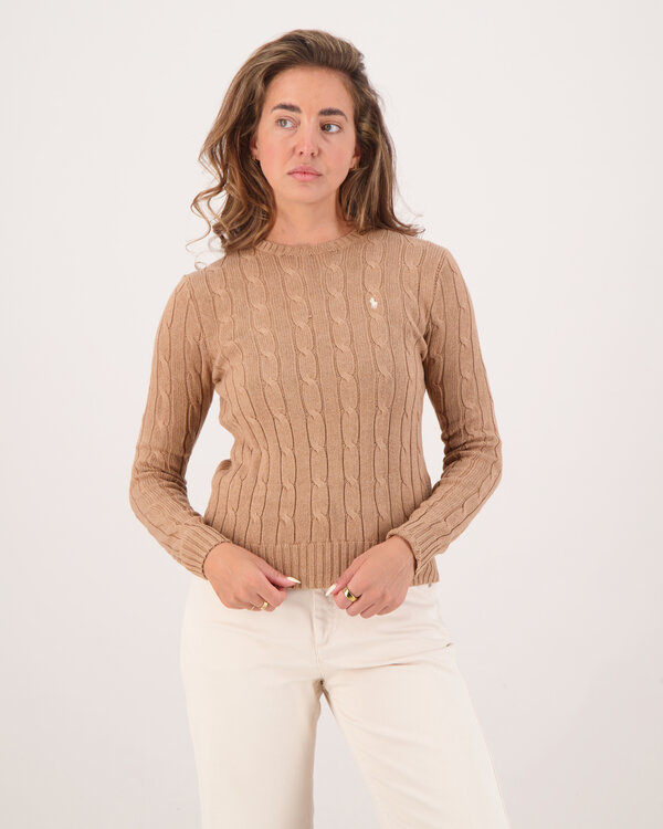 Juliana Cable Pullover Camel