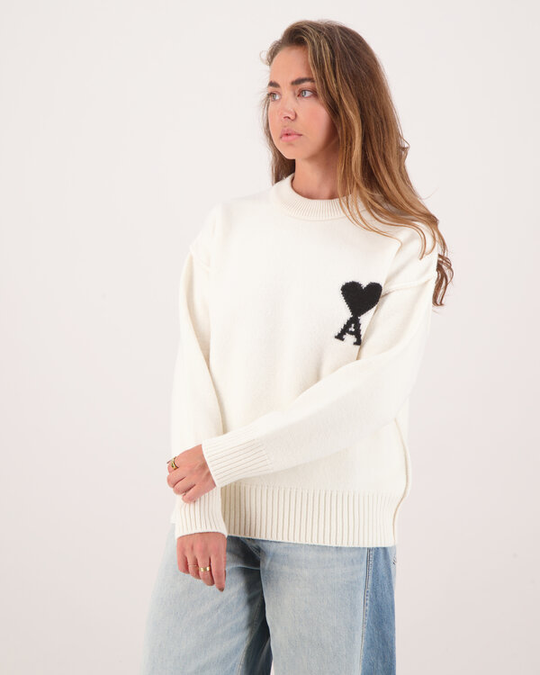 Pull Col Rond Sweater Ecru