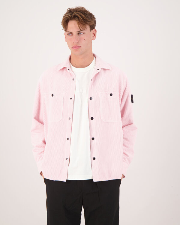 '1200012' Rib Overshirt Rosa