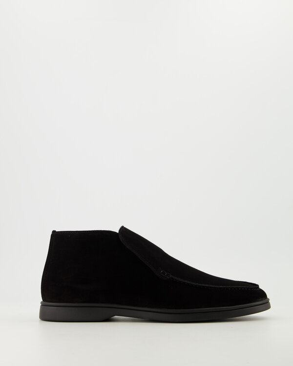 City loafer Zwart / Zwart zool