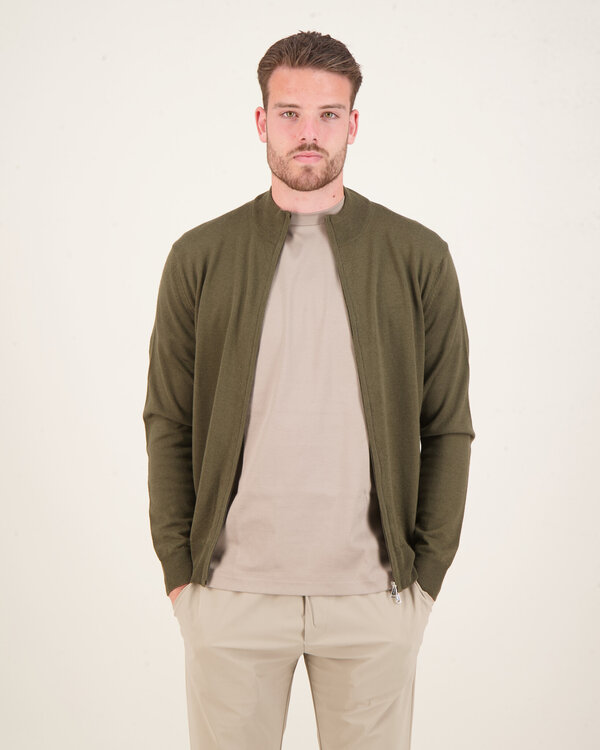 Bomber Zip Vest Olive
