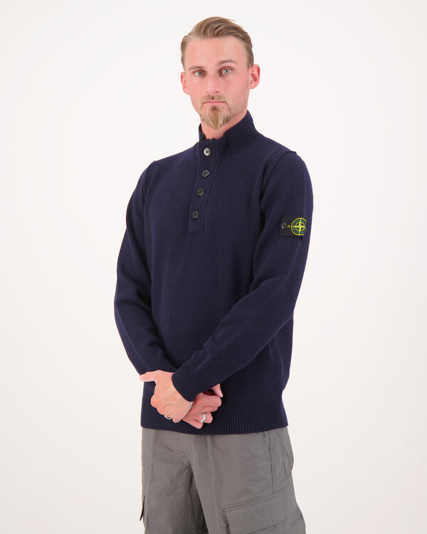 5100040 Gestricktes Poloshirt Marine