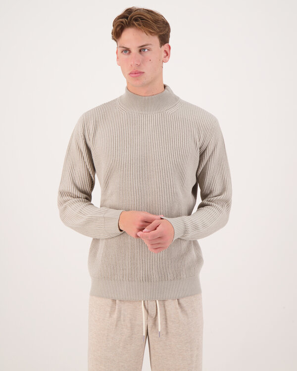 Costa Inglese Mockneck Cashwool Trui Greige