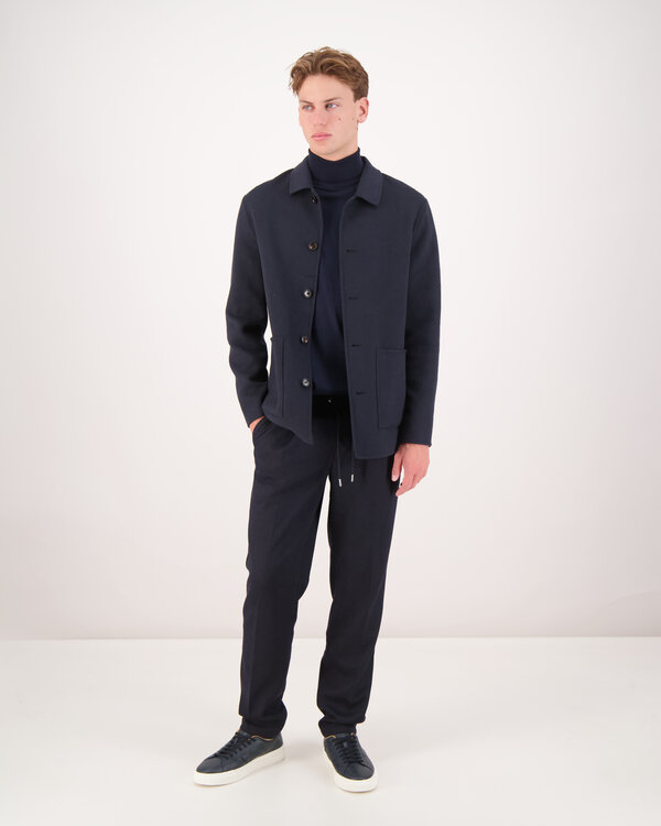 Knöpfen Overshirt Marine