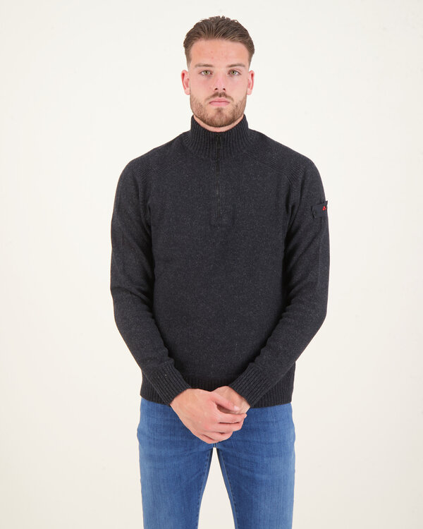 Braille 03 Half Zip Sweater Zwart