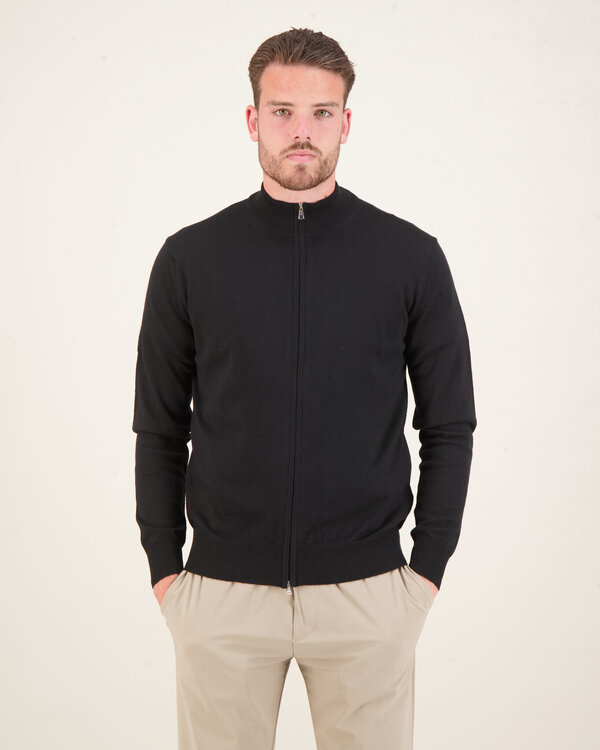 Bomber Zip Vest Zwart