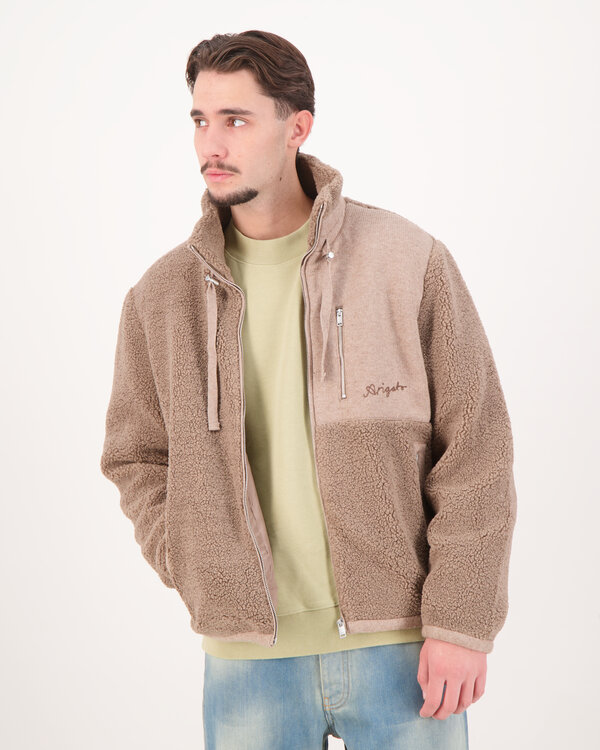 Alpine Fleece Jacke Braun