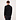 Geripptes Sweat Troyer Polo Schwarz