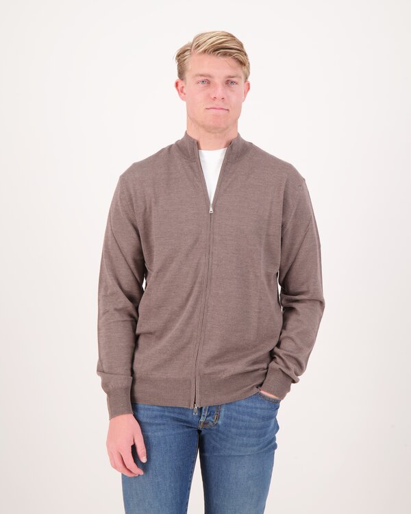 Bomber Zip Vest Grijs