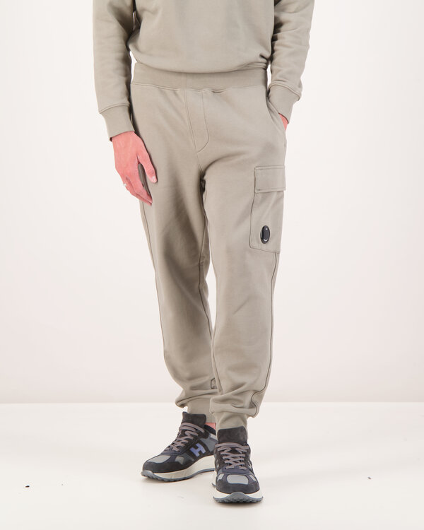 Diagonal Raised Fleece Cargo Grijs