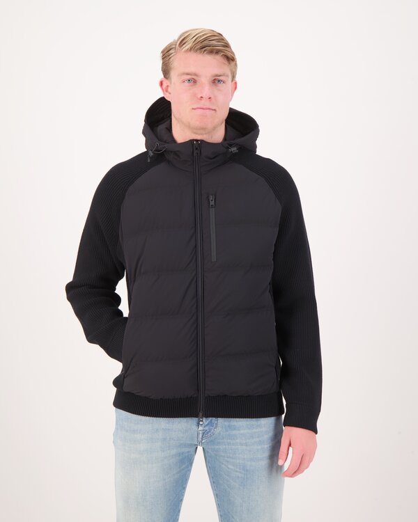 Matt Stretch Hybrid Jas Zwart