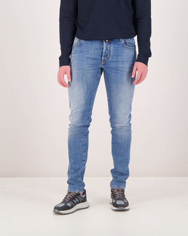 Nick Slim Vintage 5 Pocket Broek Lichtblauw