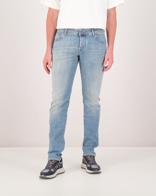 Nick Slim Broek Lichtblauw