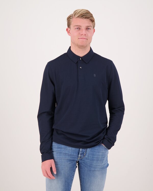 Timon-6 Langarm-Poloshirt Marine
