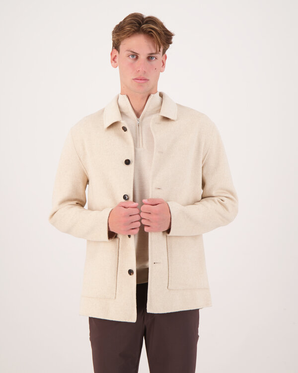 Knopen Overshirt Sand
