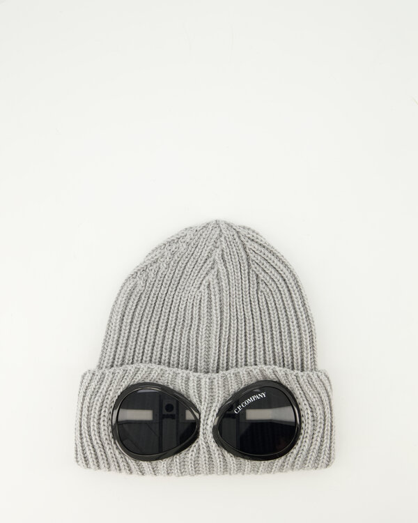 Extra Fine Merino Wool Knit Muts Grijs