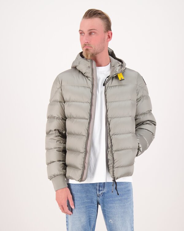 Pharrell Hooded Down Bomber Dunkelgrau