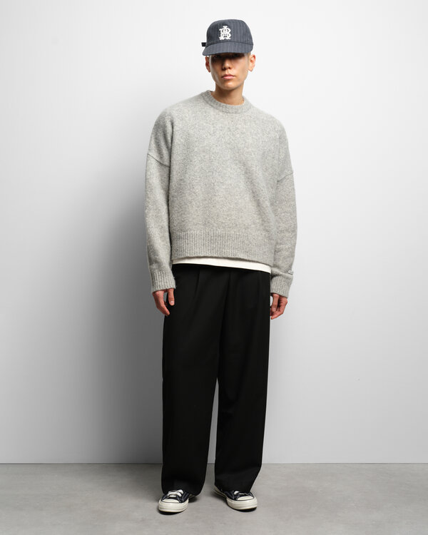 Mohair Logo Trui Grijs