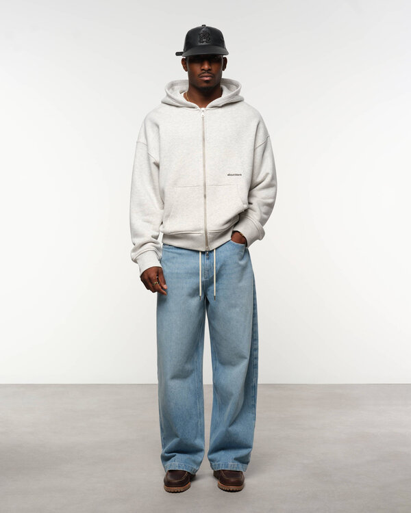 Relaxed Denim Höse Hellblau