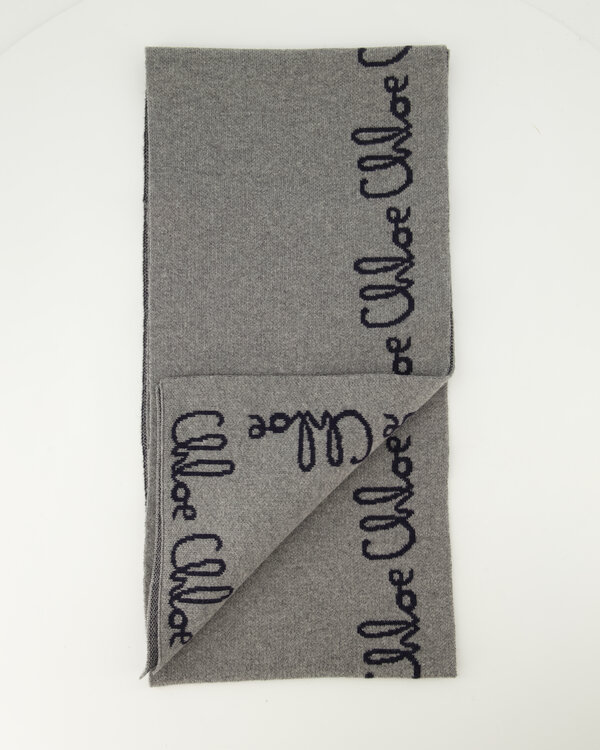 Logo Scarf Grey
