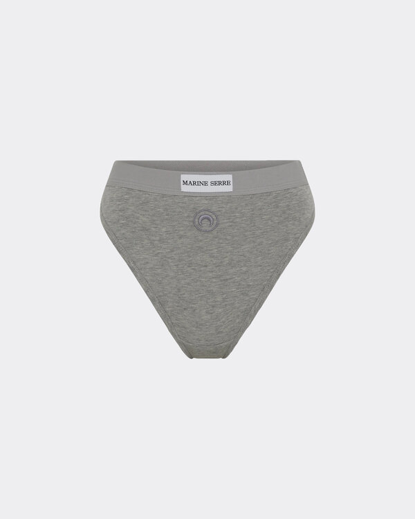 Moon Logo Stretched Brief Grey