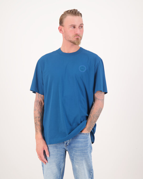 Gladstone-Stickerei Shirt Blau