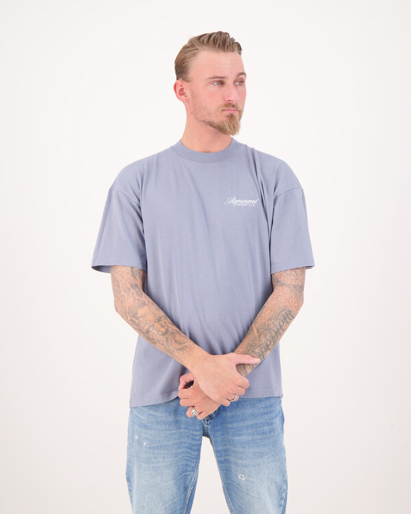 Owners Club Script T-Shirt Blue