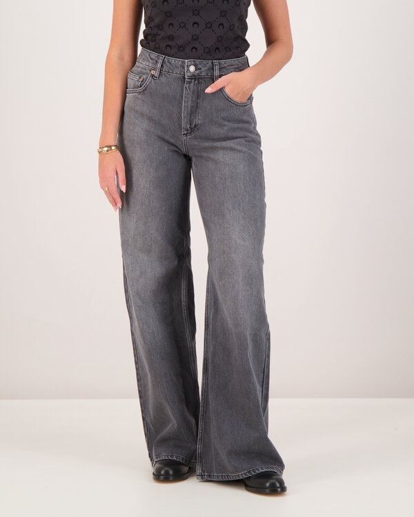 High-Waisted Jeans Dark Grey