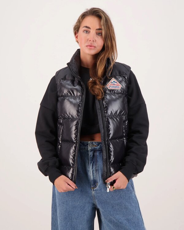 John Sleeveless Down Bodywarmer Zwart