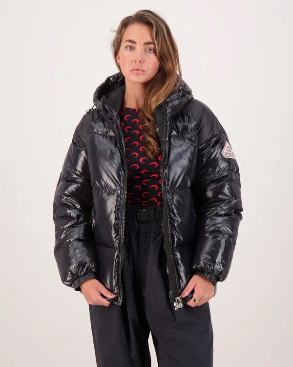Sten Hooded Down Jas Zwart