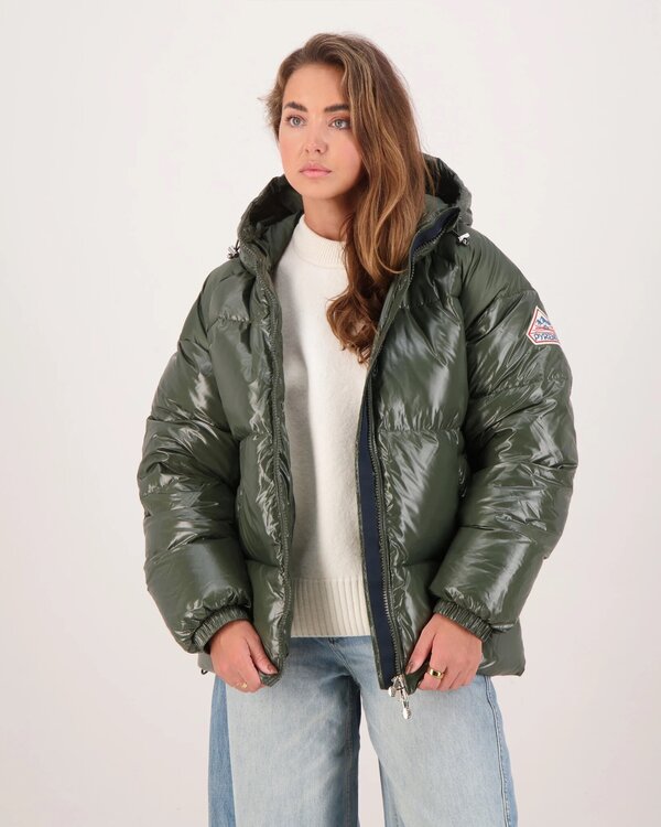 Sten Hooded Down Jas Khaki