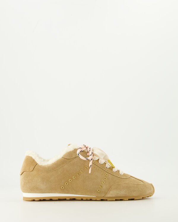 Billy Lou Fur Sneaker Beige