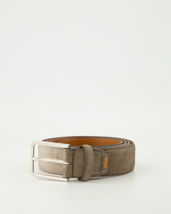 Santoni Suede Verstelbare Riem Taupe Suede Verstelbare Riem Taupe
