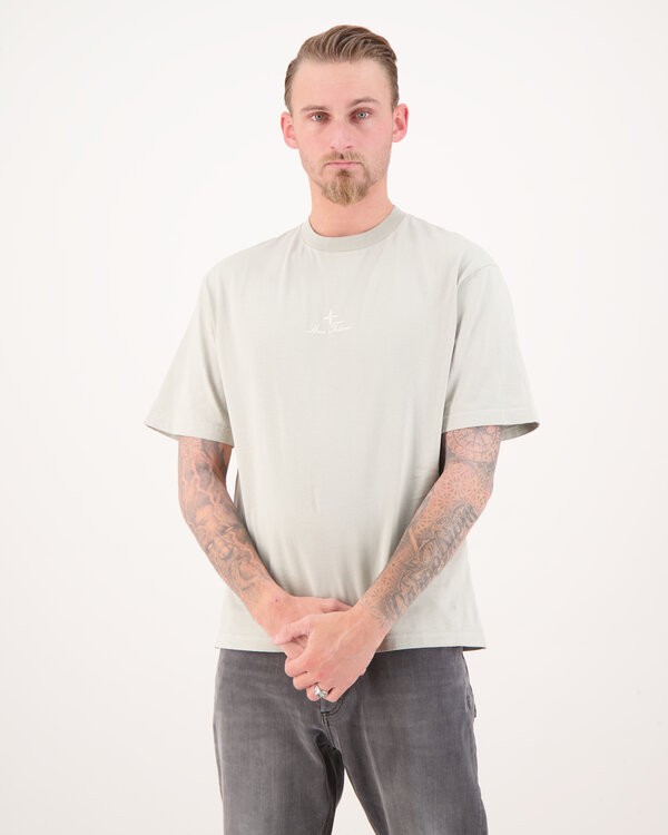 Stone Island 2100021 Logo SS T-Shirt Grijs 2100021 Logo SS T-Shirt Grijs