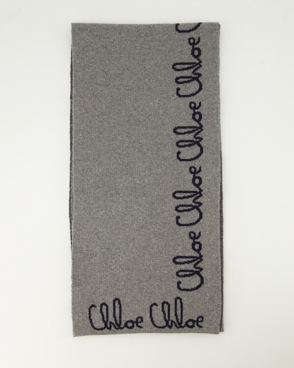 Logo Scarf Grey