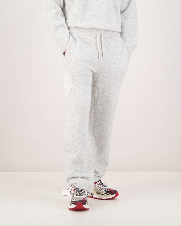 Monogram Fluffy Knit Joggers Grijs